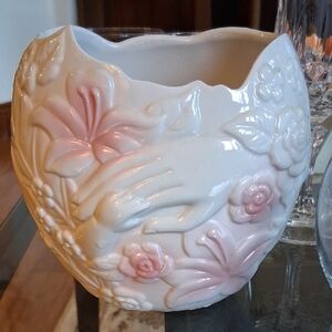 VINTAGE FTD FLORAL VASE